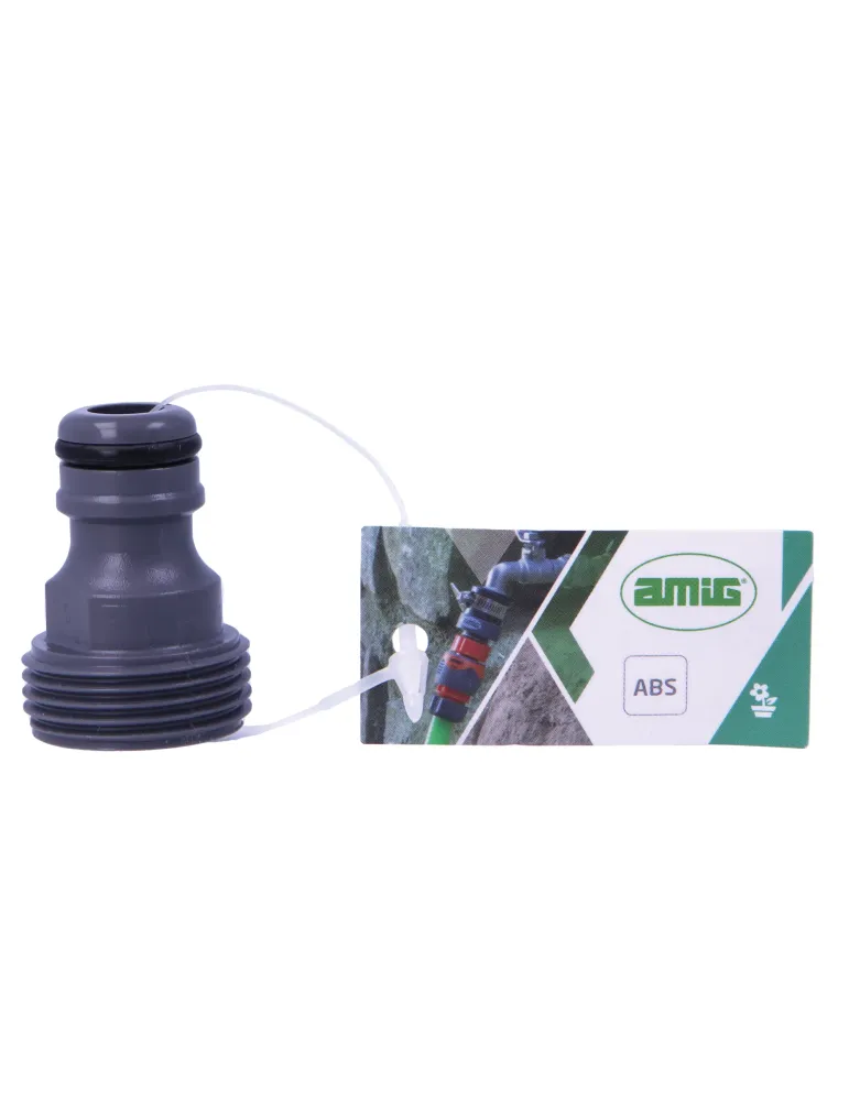 Adaptador macho R03 PLUS - 3/4'' - ABS / goma - Gris