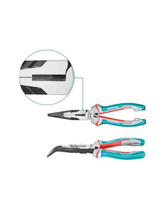 Alicate boca plana curvo THT24816S - 200 mm - Cromo vanadio (Cr-V)