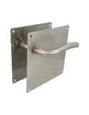 AMIG 10435 - Manilla con placa 19C - 180 x 180 mm - Acero inoxidable 18/8 - Mate