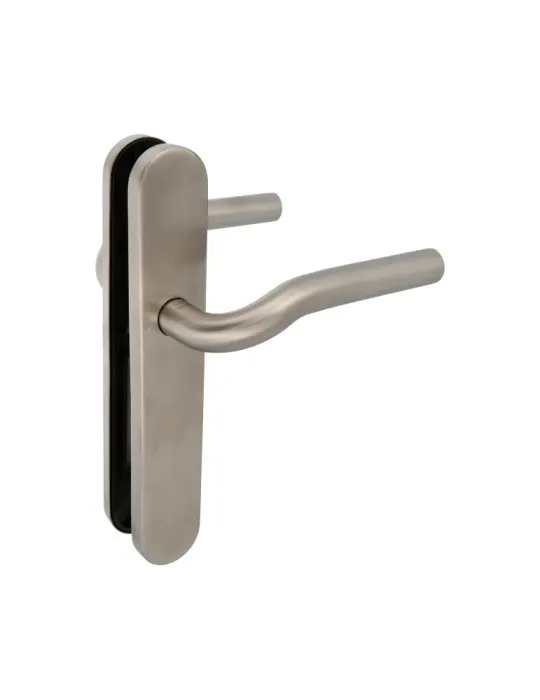 AMIG 10436 - Manilla con placa 20P - 230 x 40 mm - Acero inoxidable 18/8 - Mate