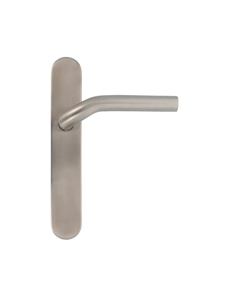 AMIG 10436 - Manilla con placa 20P - 230 x 40 mm - Acero inoxidable 18/8 - Mate