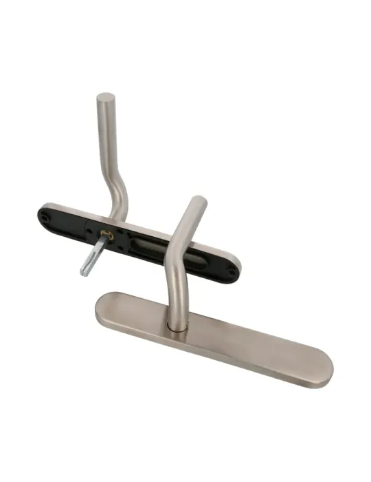 AMIG 10436 - Manilla con placa 20P - 230 x 40 mm - Acero inoxidable 18/8 - Mate