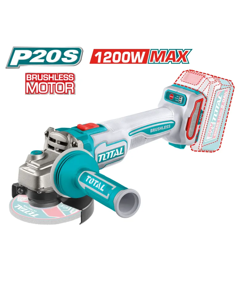 Amoladora Brushless a batería TAGLI212025E - 20 V