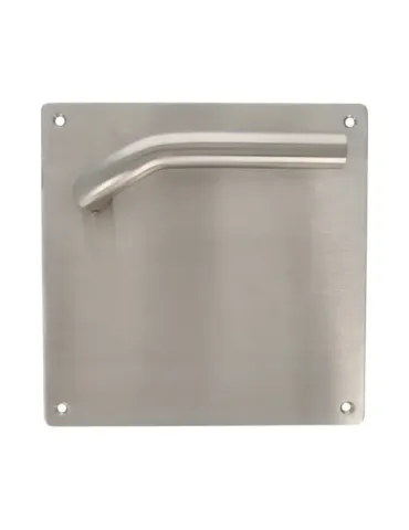 Manilla con placa 20C - 180 x 180 mm - Acero inoxidable 18/8 - Mate 2