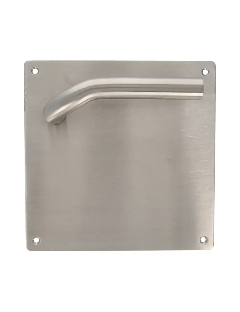 AMIG 10437 - Manilla con placa 20C - 180 x 180 mm - Acero inoxidable 18/8 - Mate