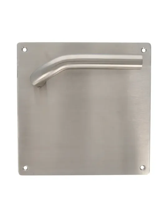 AMIG 10437 - Manilla con placa 20C - 180 x 180 mm - Acero inoxidable 18/8 - Mate