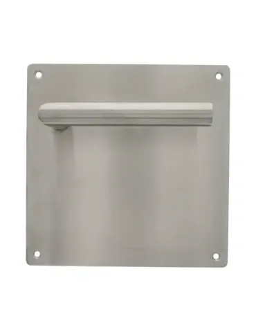 Manilla con placa 7C - 180 x 180 mm - Acero inoxidable 18/8 - Mate 2