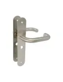 AMIG 10445 - Manilla con placa 3LW - 230 x 40 mm - Acero inoxidable 18/8 - Mate