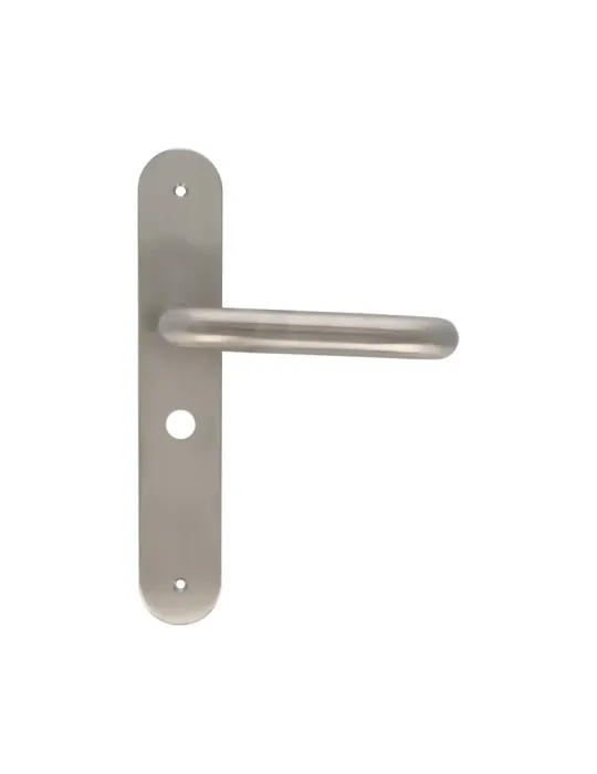 AMIG 10445 - Manilla con placa 3LW - 230 x 40 mm - Acero inoxidable 18/8 - Mate