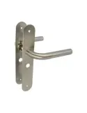 AMIG 10452 - Manilla con placa 4LW - 230 x 40 mm - Acero inoxidable 18/8 - Mate