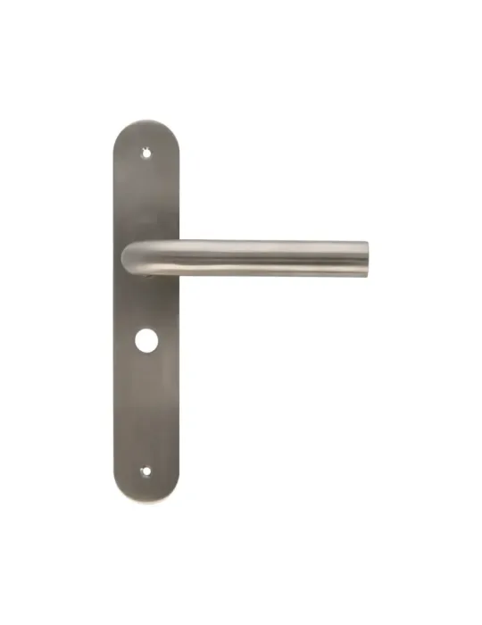 AMIG 10452 - Manilla con placa 4LW - 230 x 40 mm - Acero inoxidable 18/8 - Mate