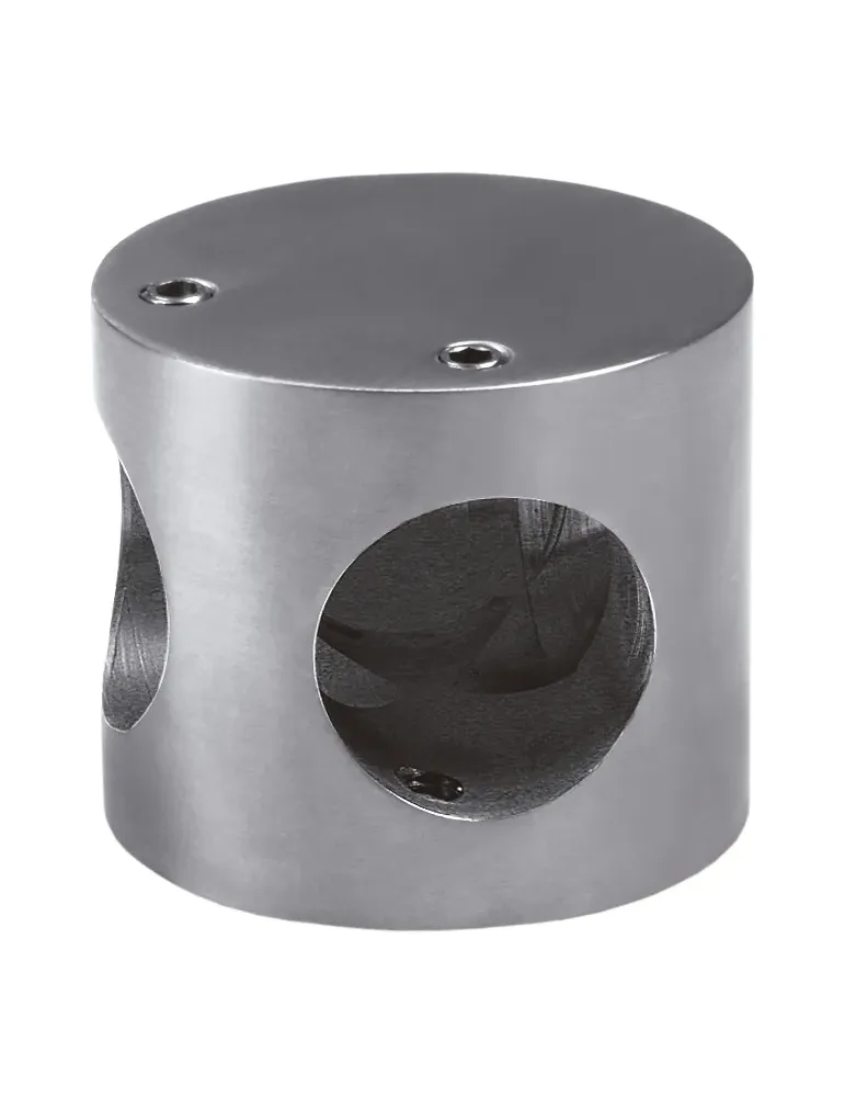 AMIG 10457 - Conector 100 - Ø50 x 43 mm - Acero inoxidable 18/8 - Cromado