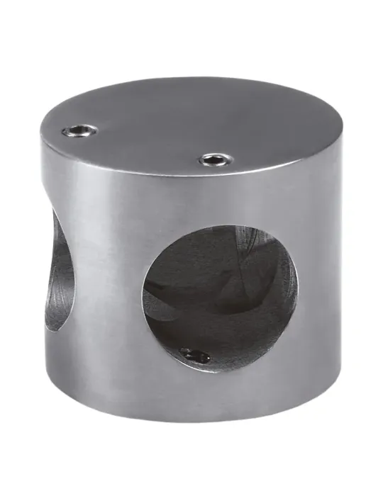 AMIG 10457 - Conector 100 - Ø50 x 43 mm - Acero inoxidable 18/8 - Cromado