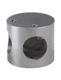 AMIG 10457 - Conector 100 - Ø50 x 43 mm - Acero inoxidable 18/8 - Cromado