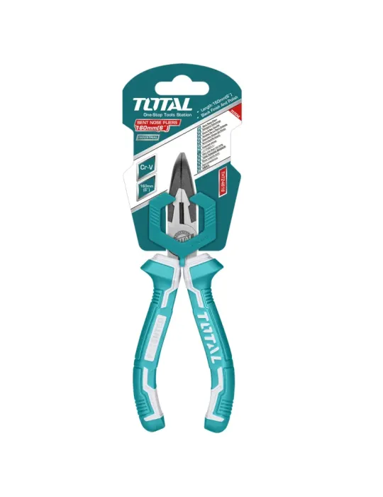 Alicate boca plana curvo THT24616 - 160 mm - Cromo vanadio (Cr-V)