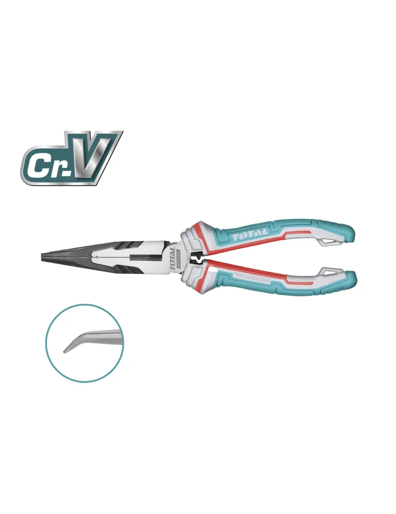 Alicate boca plana curvo THT24816S - 200 mm - Cromo vanadio (Cr-V)