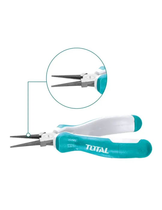 Alicate mini redondo THTMN656 - 115 mm - Cromo vanadio (Cr-V)