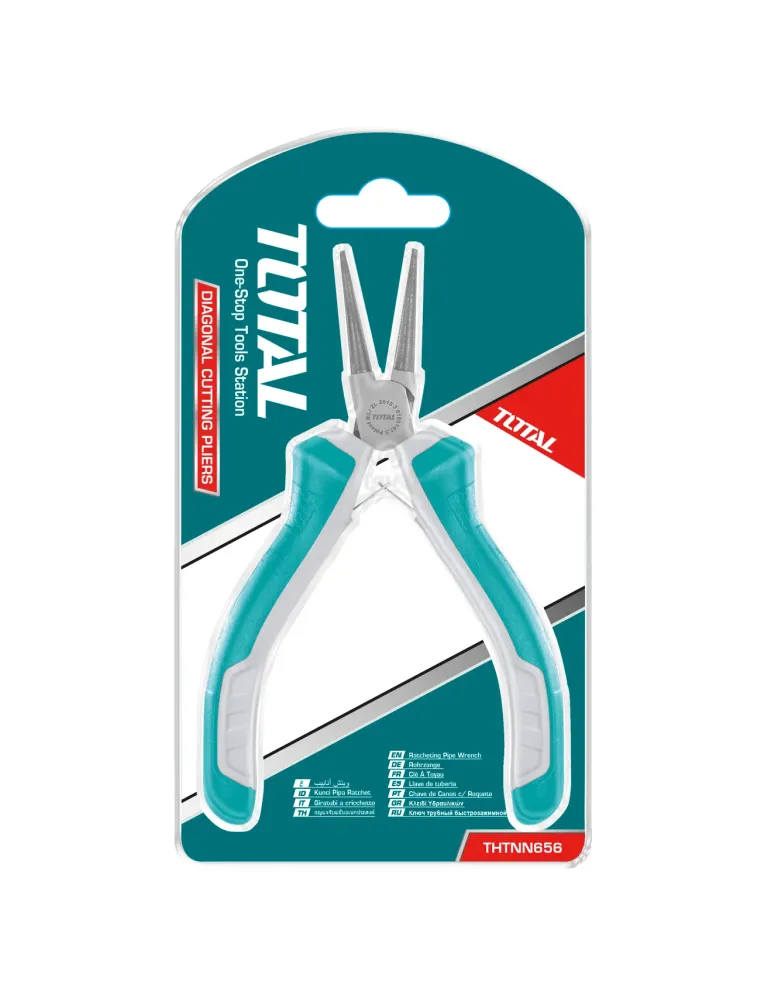 Alicate mini redondo THTMN656 - 115 mm - Cromo vanadio (Cr-V)