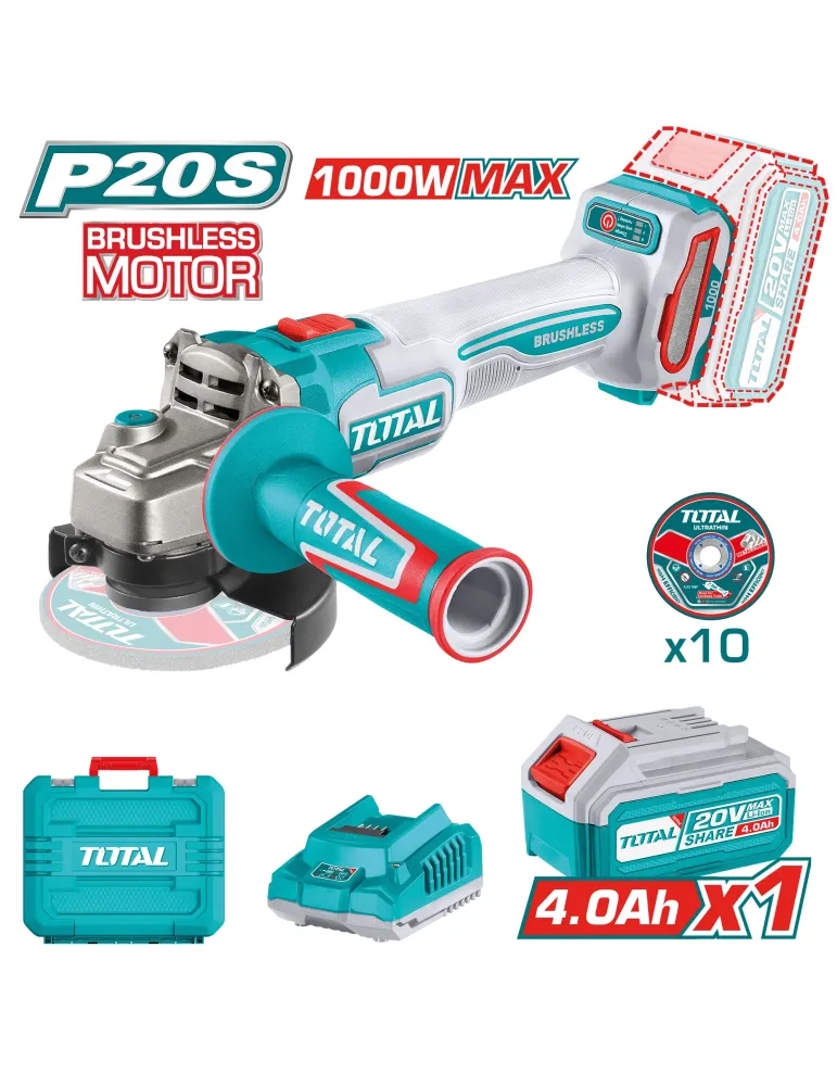 Amoladora Brushless a batería TAGLI271531E - 20 V