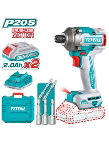 Atornillador impacto 1/4'' Brushless a batería TIRLI2028E - 20 V 2