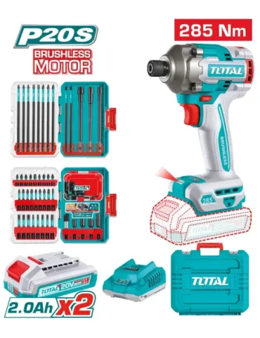 Atornillador impacto 1/4'' Brushless a batería TOSLI250784E - 20 V 2