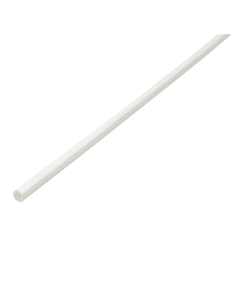 Barra redonda PVC - Ø8 mm - PVC - Blanco