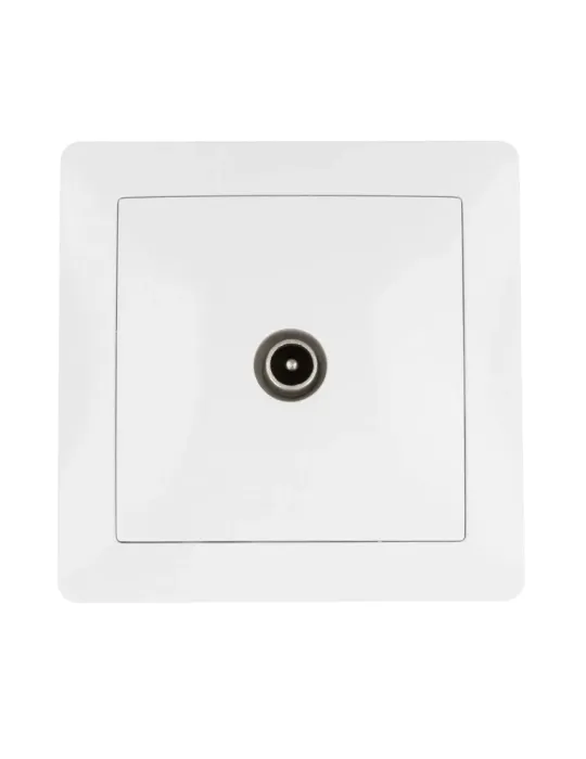 Base de empotrar TV 4550 - 85 x 85 mm - Policarbonato - Blanco