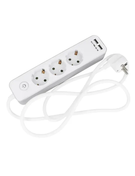 Base múltiple 5510 - Polipropileno - Blanco/Plata
