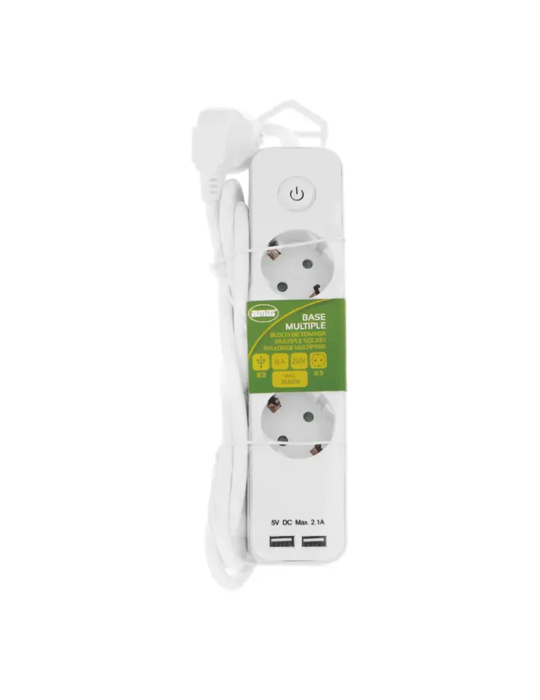 Base múltiple 5510 - Polipropileno - Blanco/Plata