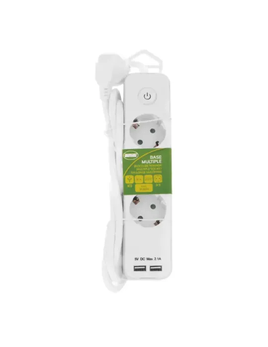Base múltiple 5510 - Polipropileno - Blanco/Plata