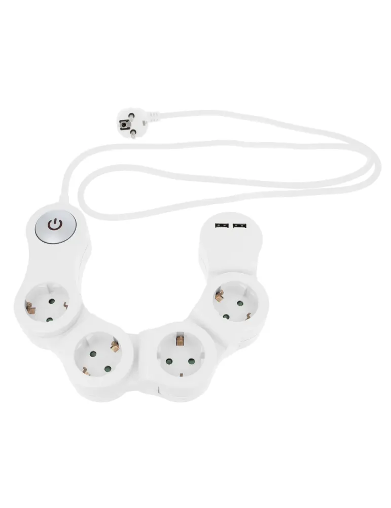 Base múltiple articulada 5530 - Polipropileno - Blanco