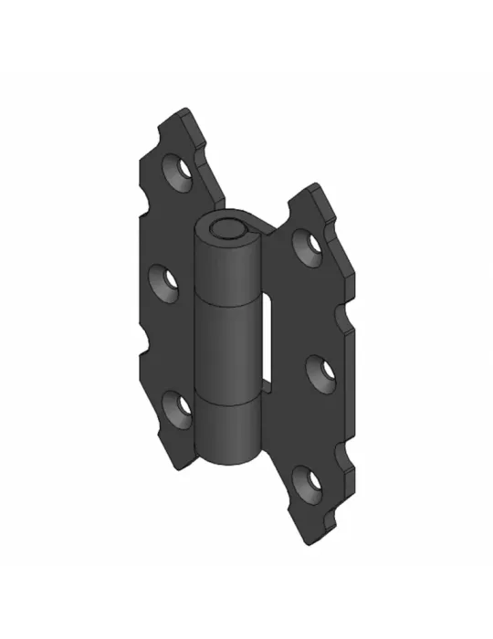 Bisagra 9010 - 90 x 60 mm - Acero - Negro