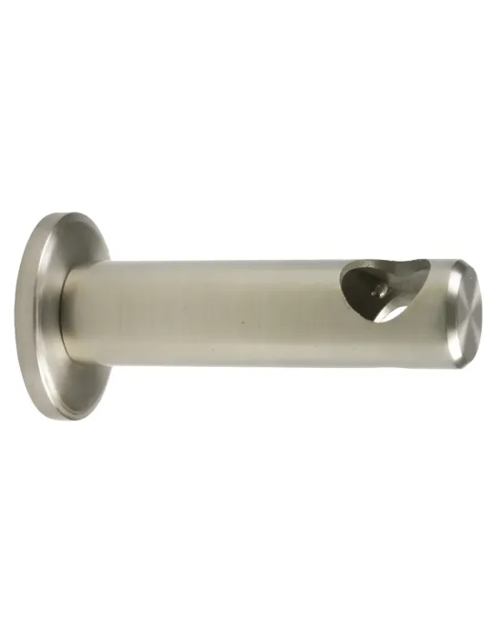 Soporte frente 830 - Ø20 x 100 mm - Acero - Cromado mate