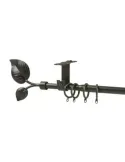 Conjunto techo 705 - Ø20 mm x 1,2/2 m - Acero - Negro