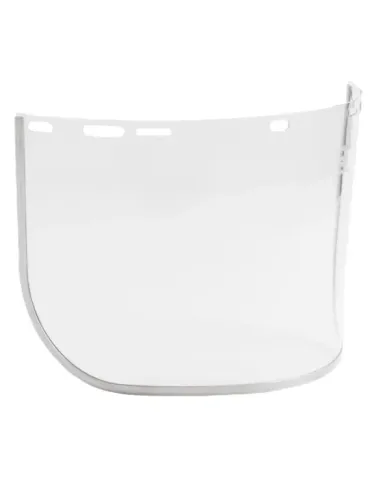 Visor policarbonato con ribete de aluminio 13412 - 400 x 205 mm - Policarbonato - Incoloro