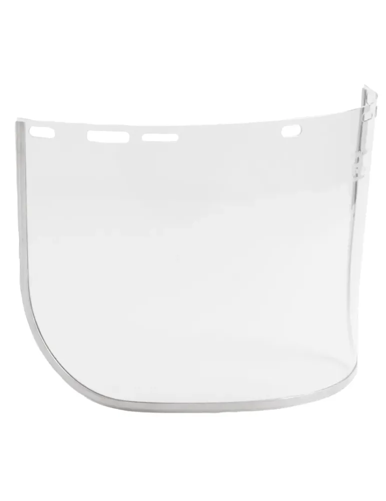 Visor policarbonato con ribete de aluminio 13412 - 400 x 205 mm - Policarbonato - Incoloro