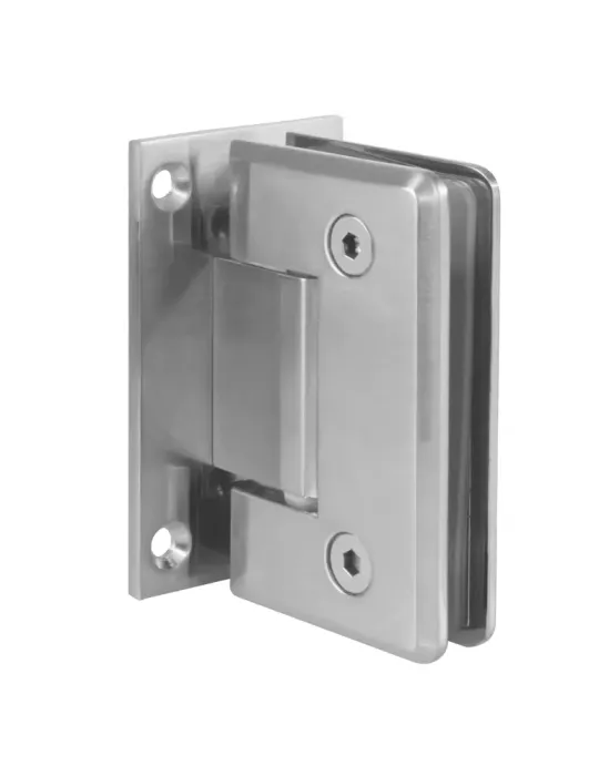 Bisagra de ducha A - 88 x 54 mm - Zamak - Níquel mate