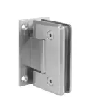 Bisagra de ducha A - 88 x 54 mm - Zamak - Níquel mate