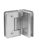 Bisagra de ducha B - 88 x 54 mm - Zamak - Níquel mate