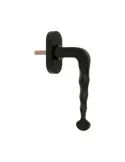 Manilla para ventana 115 - 63 x 28 mm - Placa de acero, Tirador de zamak - Negro