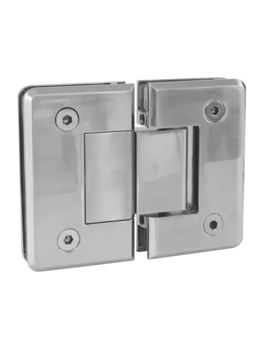 Bisagra de ducha C - 88 x 54 mm - Zamak - Níquel mate