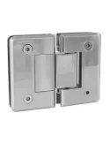 Bisagra de ducha C - 88 x 54 mm - Zamak - Níquel mate