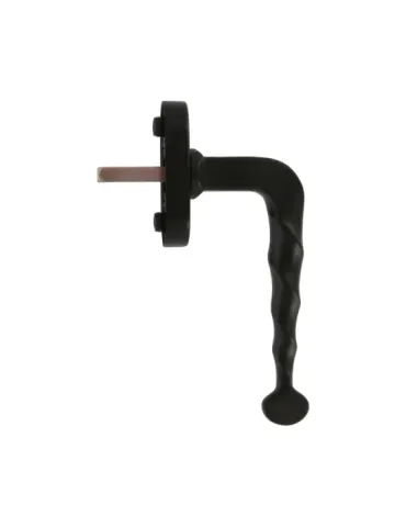 Manilla para ventana 115 - 63 x 28 mm - Placa de acero, Tirador de zamak - Negro 2