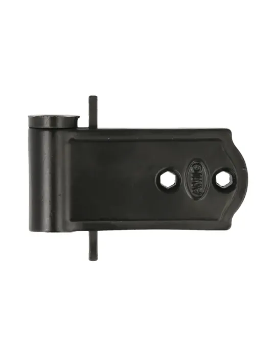 Bisagra fija 3010 - 16 x 3 mm - Zamak - Negro
