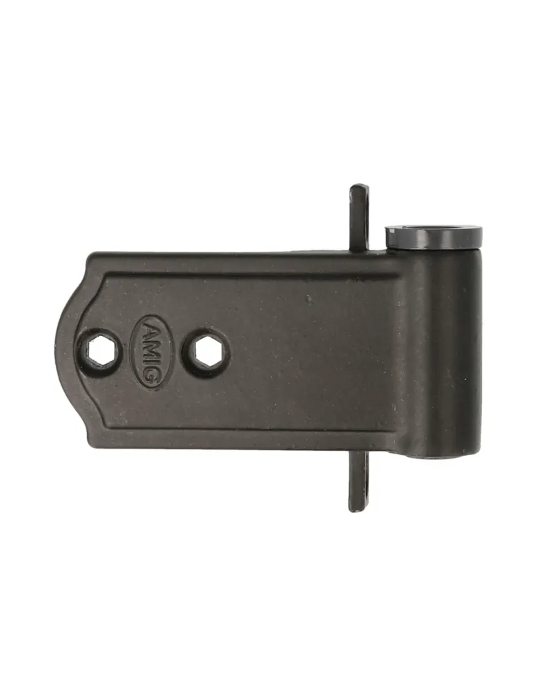 Bisagra fija 3011 - 16 x 3 mm - Zamak - Negro
