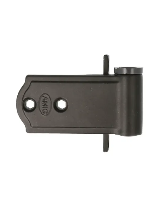 Bisagra fija 3011 - 16 x 3 mm - Zamak - Negro