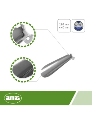 Calzador 2 - 120 x 40 x 18 mm - Acero - Niquelado 2