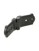 Bisagra plana 3020 - 117 x 37 x 12 mm - Zamak - Negro