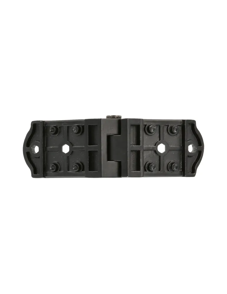 Bisagra plana 3020 - 117 x 37 x 12 mm - Zamak - Negro