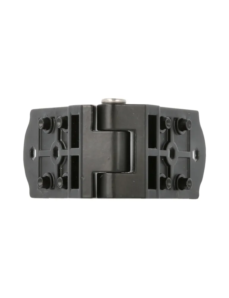 Bisagra plana 3021 - 117 x 37 x 12 mm - Zamak - Negro